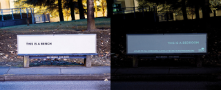 Illustration for article titled This Ad for a Homeless Shelter Turns Into a Mini Homeless Shelter